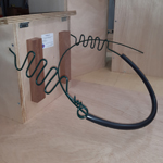 image showing the wire hanging system used in Hunter Valley Nestboxes products image showing nestbox hanging system